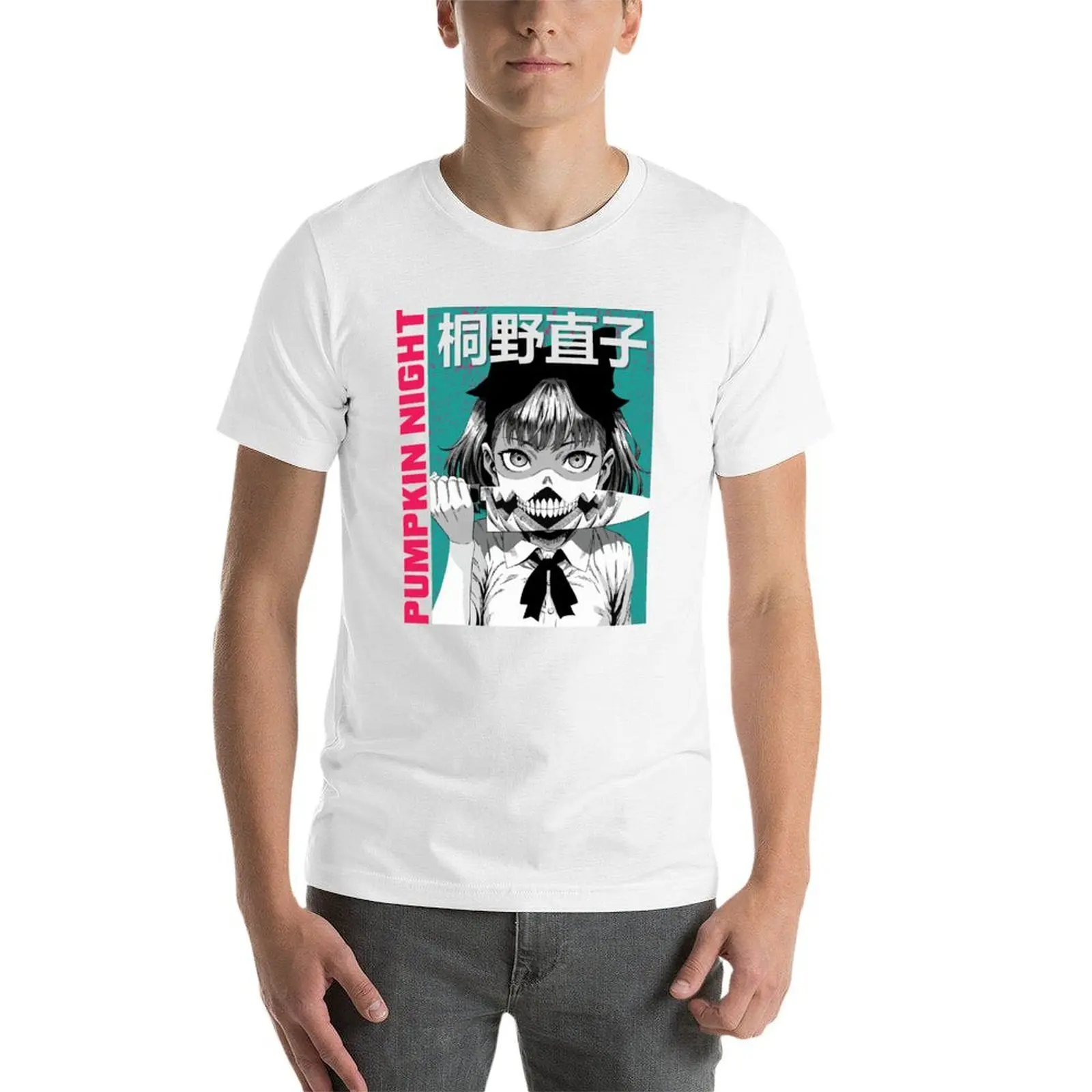 تي شيرت Pumpkin Night Naoko تي شيرت للرجال قطن تي شيرت 100%