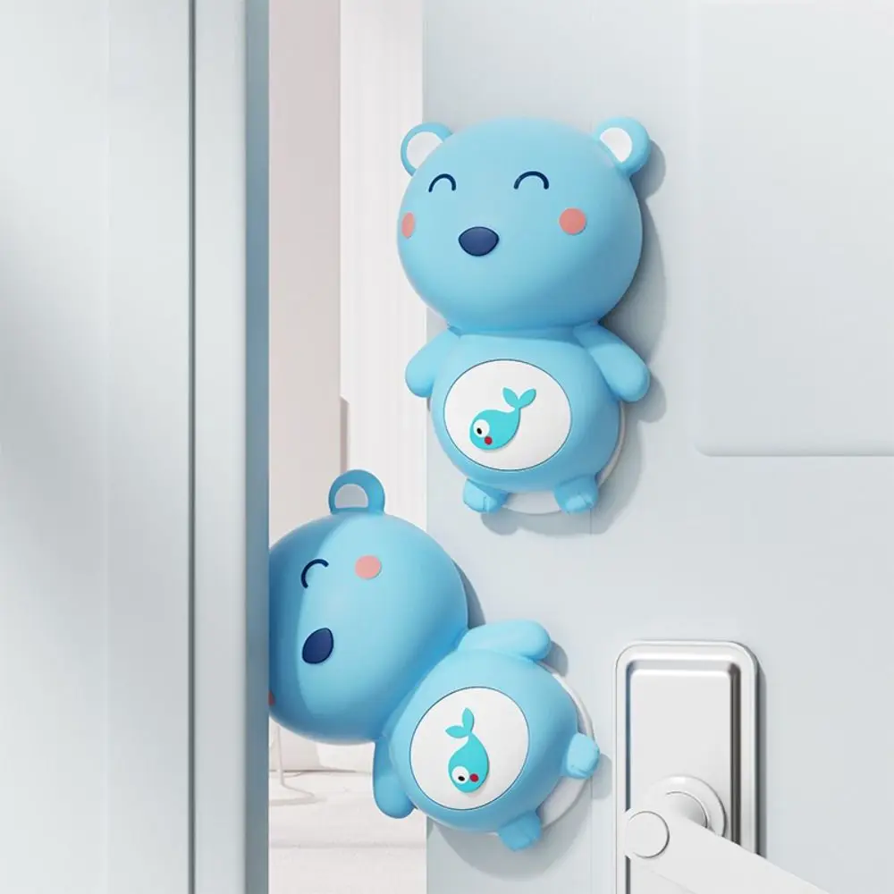 

Силиконовый дверной стопор, ветрозащитная функция, автоматическое закрытие, безопасный дверной стопор, ручной буфер с изображением мультяшного животного