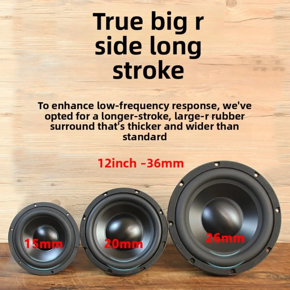 Multiple Sizes Dual Magnet Long Stroke Subwoofer Unit DIY HiFi Bass Loudspeaker For Audio Assembly