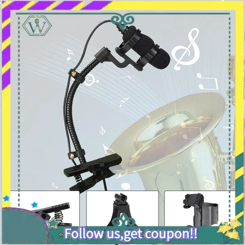 

NEW IM-22 Wired Microphone For Saxophone, Violin, Piano, Horn Hypercardioid Mini Portable Sax Mic D
