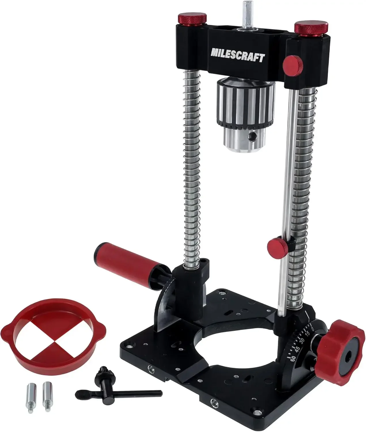 

Milescraft 1348 Drill Mate PRO – Сверхмощный портативный сверлильный станок-приспособление, патрон 1/2 дюйма, прецизионный сверлильный кондуктор для точного сверления