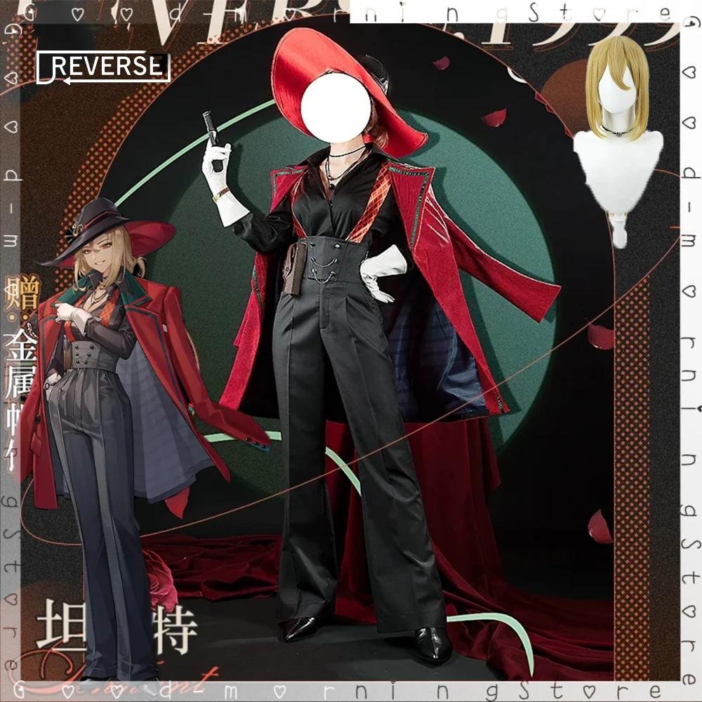 

New Game Reverse:1999 Tennant Cosplay Costume and wig Tennant wig Cos Anime Party Uniform Hallowen Role Play Uniform