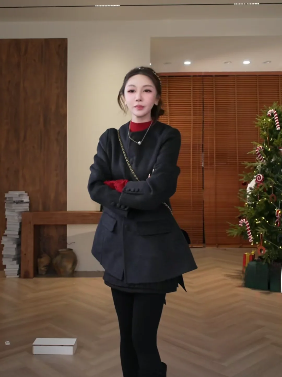 

Paxie Recommended Winter Woolen Suit Style Slimming Warmth Women's Outerwear Luxury Lightweight Coat Long Sleeve Mid-Length