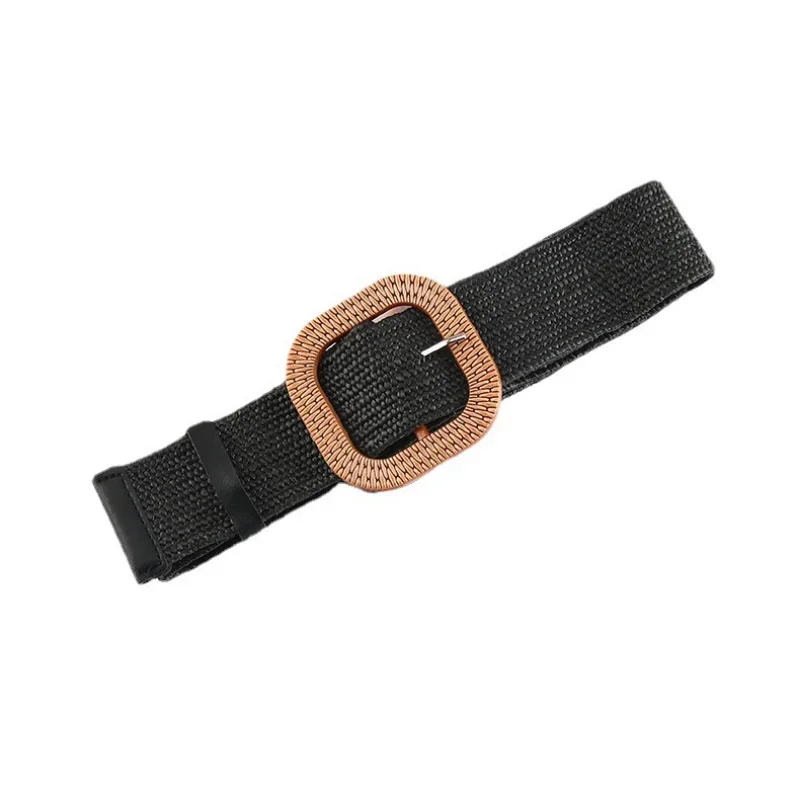 Korean Style Fashion Belts for Woman 95cm Creative Straw Plaited Style Belts Woman Windbreaker Coat Belts