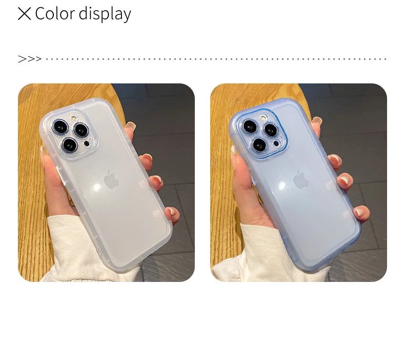 Weiche Hülle für iPhone 16 15 14 13 12 11 Pro Max Hüllen Klare, dicke, stoßfeste Abdeckung für iPhone 16 15 14 13 12 11 Handyhülle – Detail 2