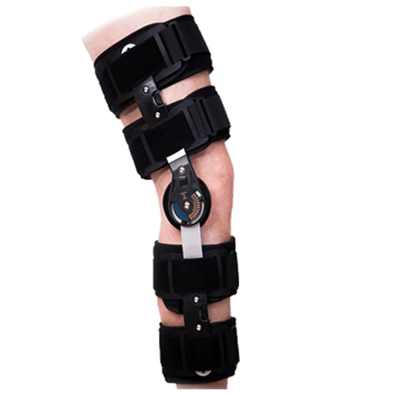 Hospital specific orthopedic fixation adjustable knee brace articulation splint stabilizer to wrap hemiplegia after sprain