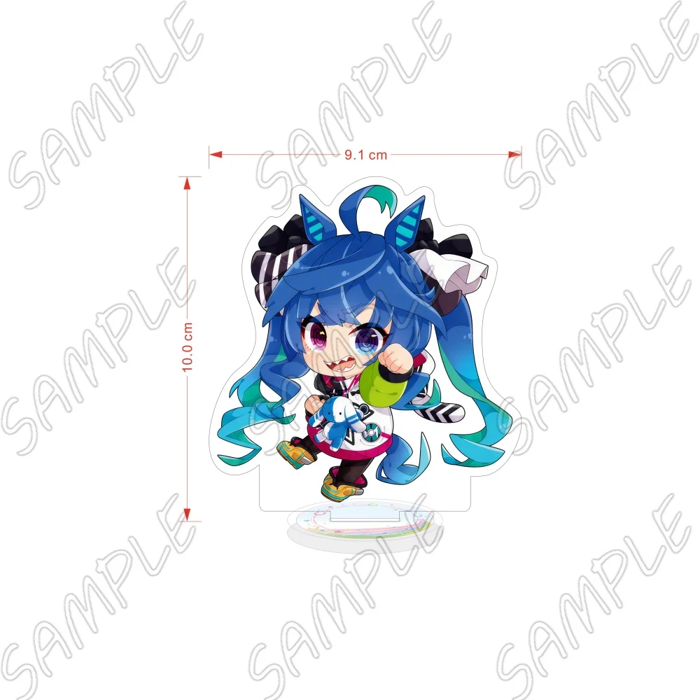 Anime Uma Musume Pretty Derby Acrylic Stand Keychain 10CM Q Version Agnes Digital Maruzensky Desktop Ornament Fan Collection