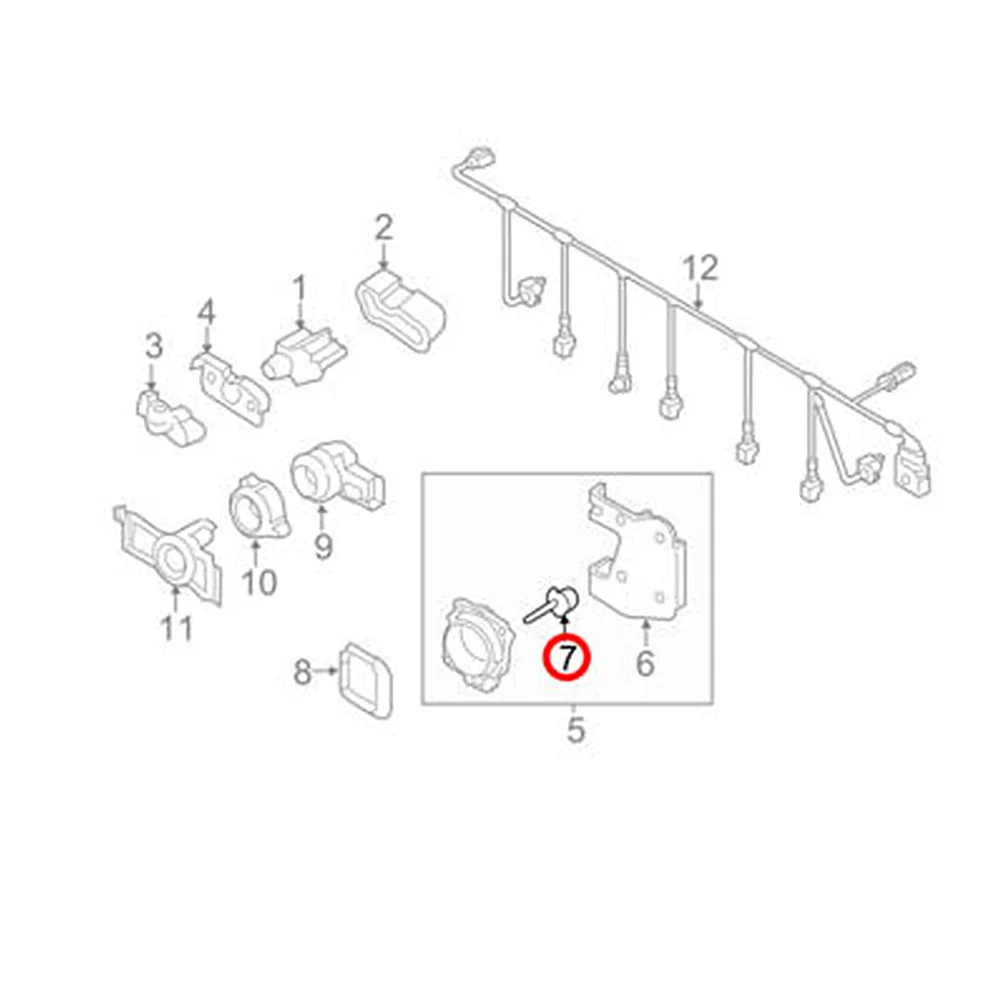 Control System Distance Sensor Hardware Kit For Volkswagen Golf For Audi A3 A4 A5 A6 A7 A8 Q5 Q7 RS4 For Skoda Octavia 4H0998561