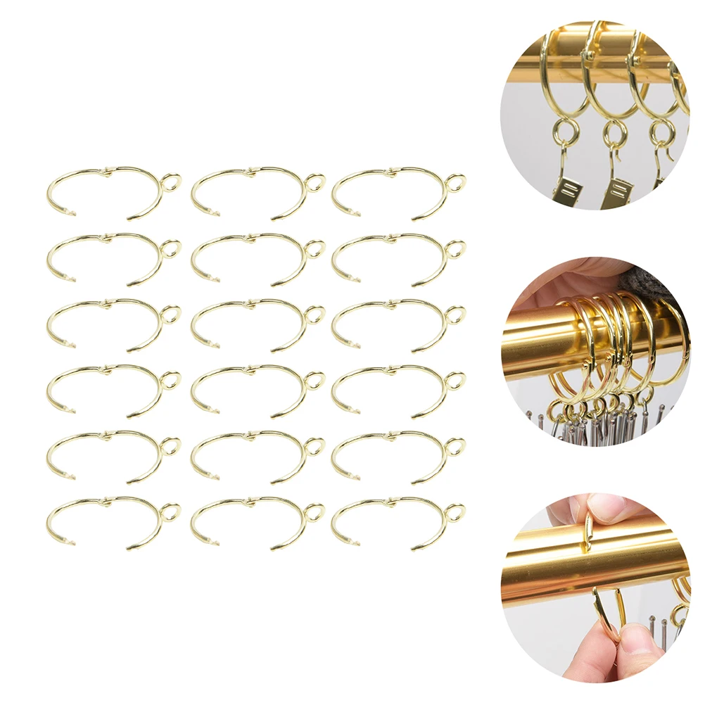 

1Set Metal Curtain Rings Eyelet Hangers for Windows Home Decor Strong Load Capacity Curtain Rings Metal Buckles