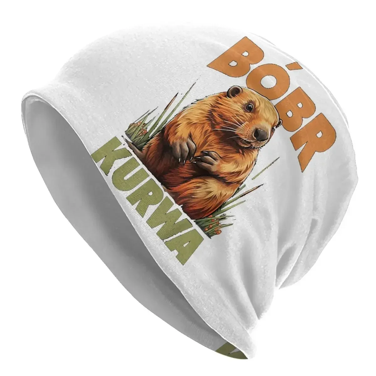 

Bober Bbr Beaver Warm Knitted Cap Hip Hop Bonnet Hat Autumn Winter Outdoor Beanies Hats for Men Women Adult