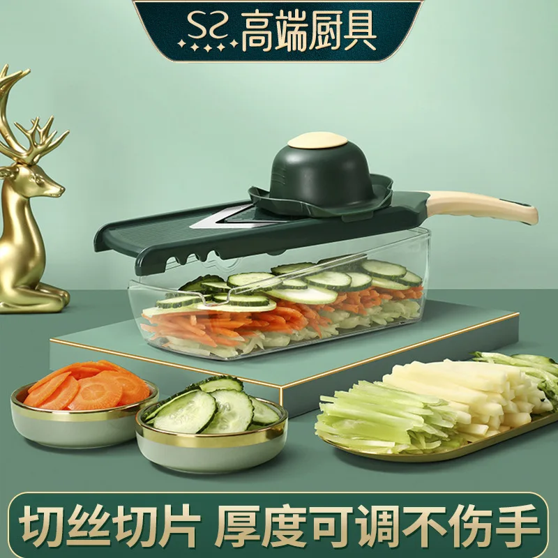 

Suitable for Sparkling Premium Products, Multifunctional Vegetable Cutter, Vegetable Slicer, Household Potato and French Fries C
