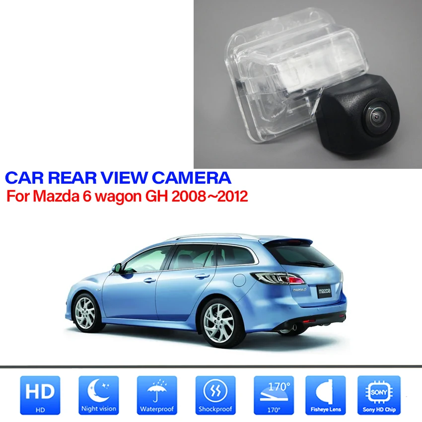 Rear View Camera Reversing Camera Car Back up Camera HD CCD Night Vision Vehicle Cam For Mazda 6 wagon GH 2008~2010 2011 2012