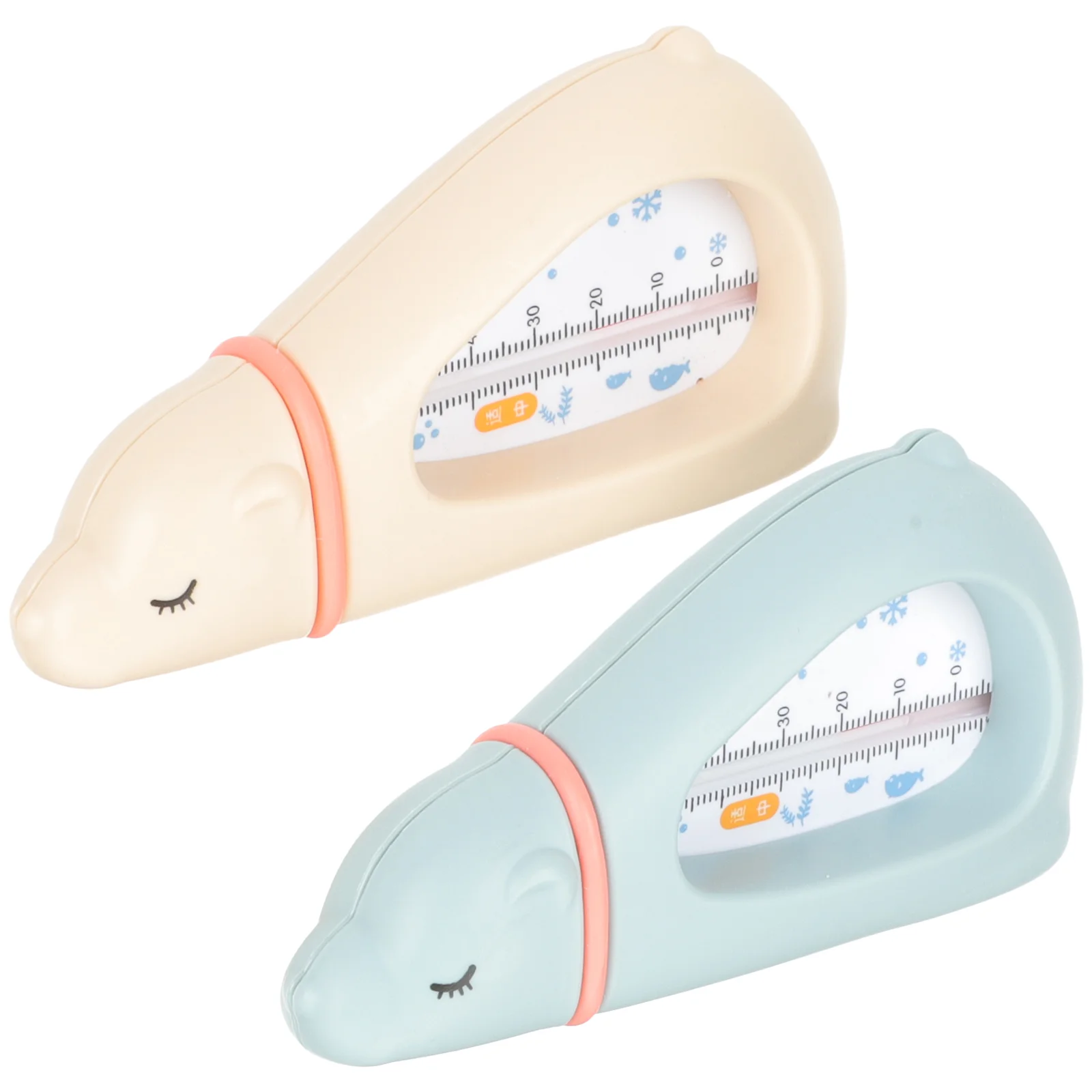 2 Pcs Children's Thermometer Showering Toy Tub for Infant Baby Floating Childrens Toys Bath Thermometers Cute Cartoon Water