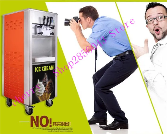 مسحوق الآيس كريم الحرة 1 كيس! آلة الآيس كريم 18 لتر / ساعة 3 نكهات! ماكينة بيع صغيرة لخلاط مسحوق الآيس كريم الناعم بسعر خاص