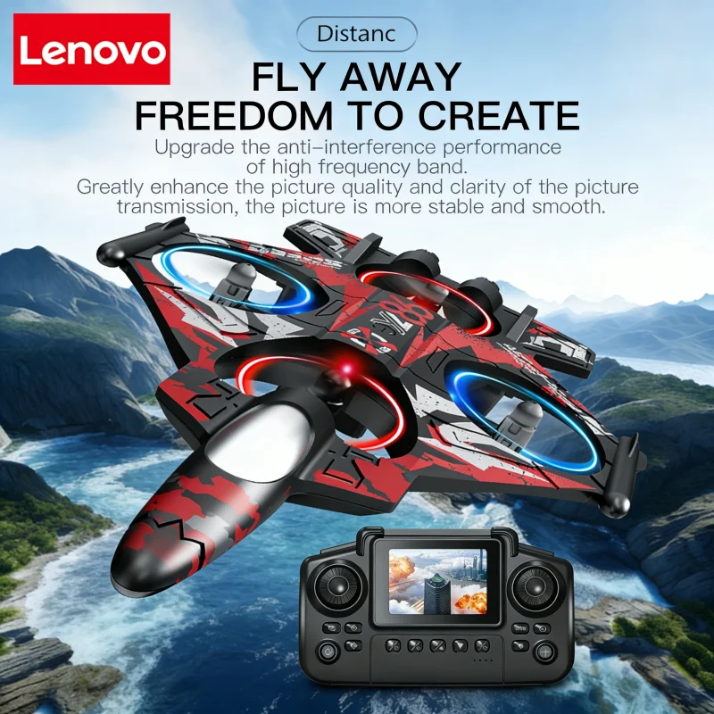 

Lenovo YL86 RC Plane Camera Helicopter Three Speed Switching Aircraft Rolling at 360 °Fighter Hover at Fixed Height RC Drone