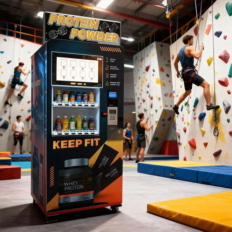Custom Touch Screen Protein Shake Vending Machine Automatic Commercial Milkshake Vending Machine For Gym Sports Fitness Club