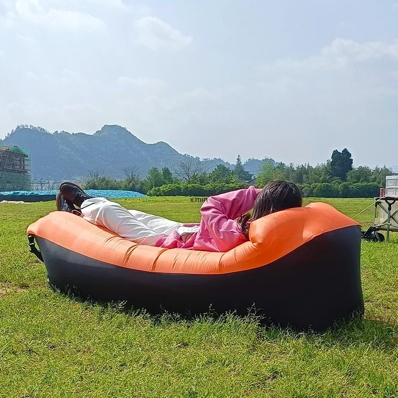 Trend Outdoor Products Fast Infaltable Air Sofa Bed Good Quality Sleeping Bag Inflatable Air Bag Lazy bag Beach Sofa