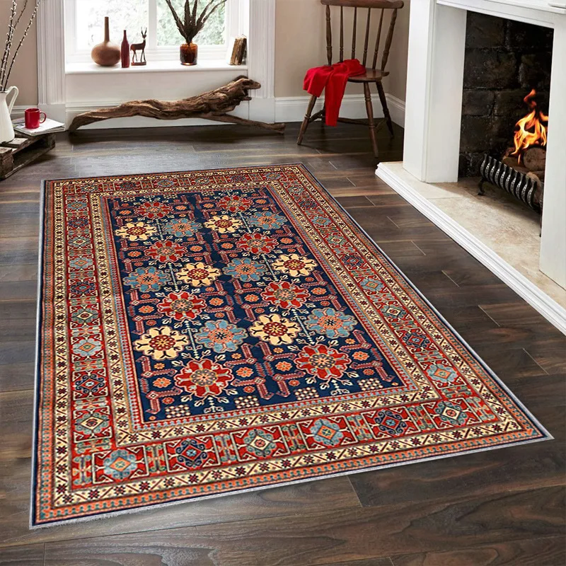 VIKAMA Nordic Moroccan vintage living room carpet sofa coffee table mat Guest house hotel exotic decor carpet