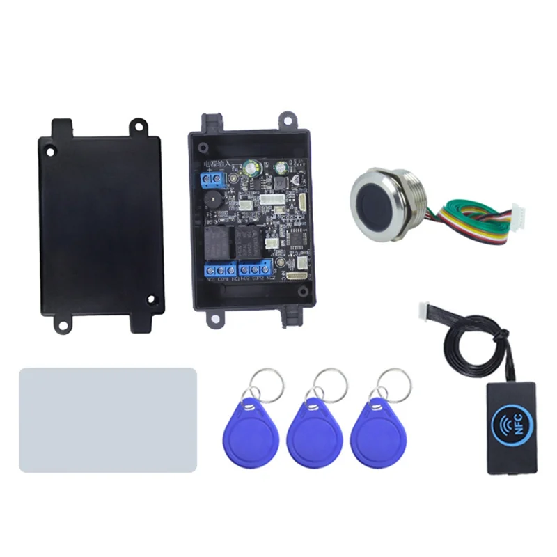 A14M Fingerprint Access Controller Nfc Electric Lock Control Relay Module Ic Card Induction Switch Bicycle Diy Unlock S4