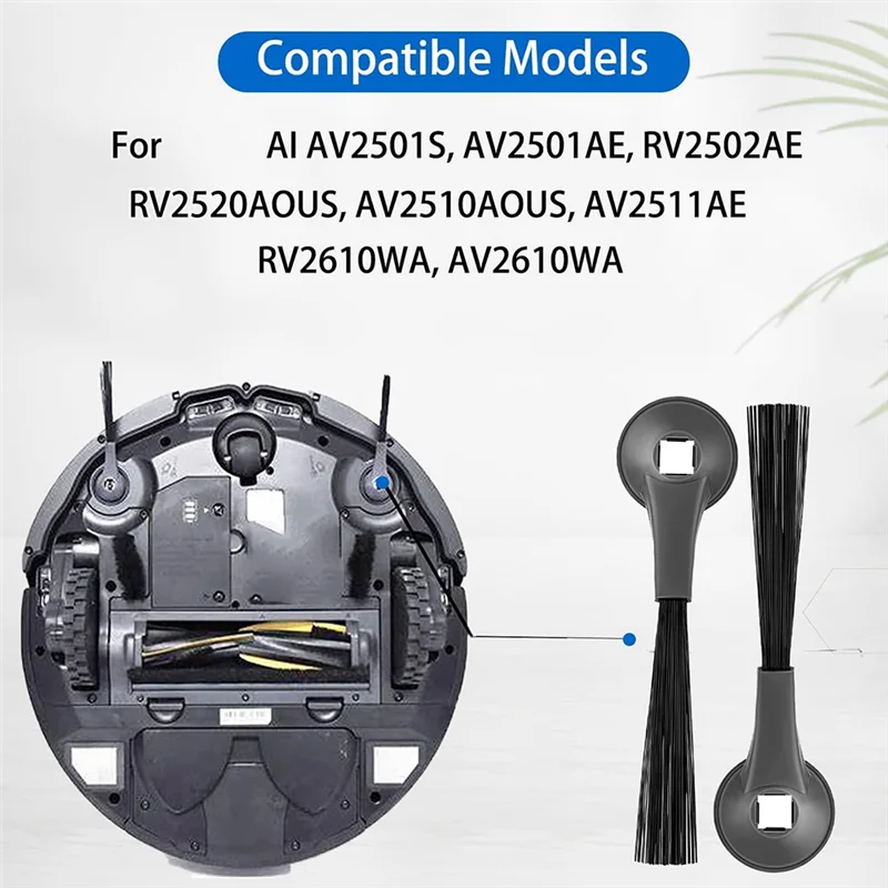 A83G-For Shark AI AV2501S/2501AE/2510AOU/2610WA لـ Shark RV2502AE/2520AOUS/2610WA/2820ZE ملحقات المكنسة الكهربائية الروبوتية