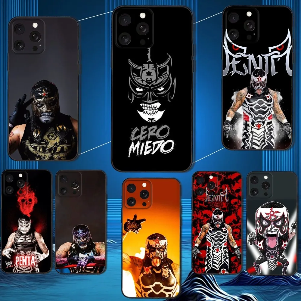 

P-Penta Zero M-Miedo Phone Case For iPhone 16,15,14,13,12,11 Plus,Pro Max,XS,X,XR,SE,Mini,8,7,Soft Silicone Black Cover