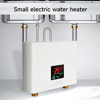 3000W 220V Instant Water Heater Wall-Mounted Electric Heaters Adjust Temperature Waterproof 3 Gears Touchscreen Remote Control