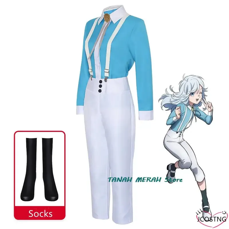 

COSda@Kemono Jihen Akira Shirt Suspender Trousers Outfits Anime Customize Kusaka Kabane Kohachi Inugami Shiki Tademar Cosplay Co