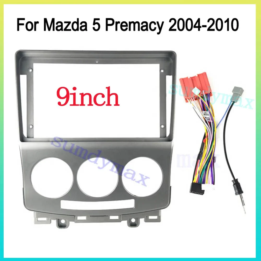 

9-дюймовый автомобильный радиоприемник для Mazda 5 Premacy FORD i-Max 2005-2010 DVD стерео рамка пластина адаптер монтажная панель