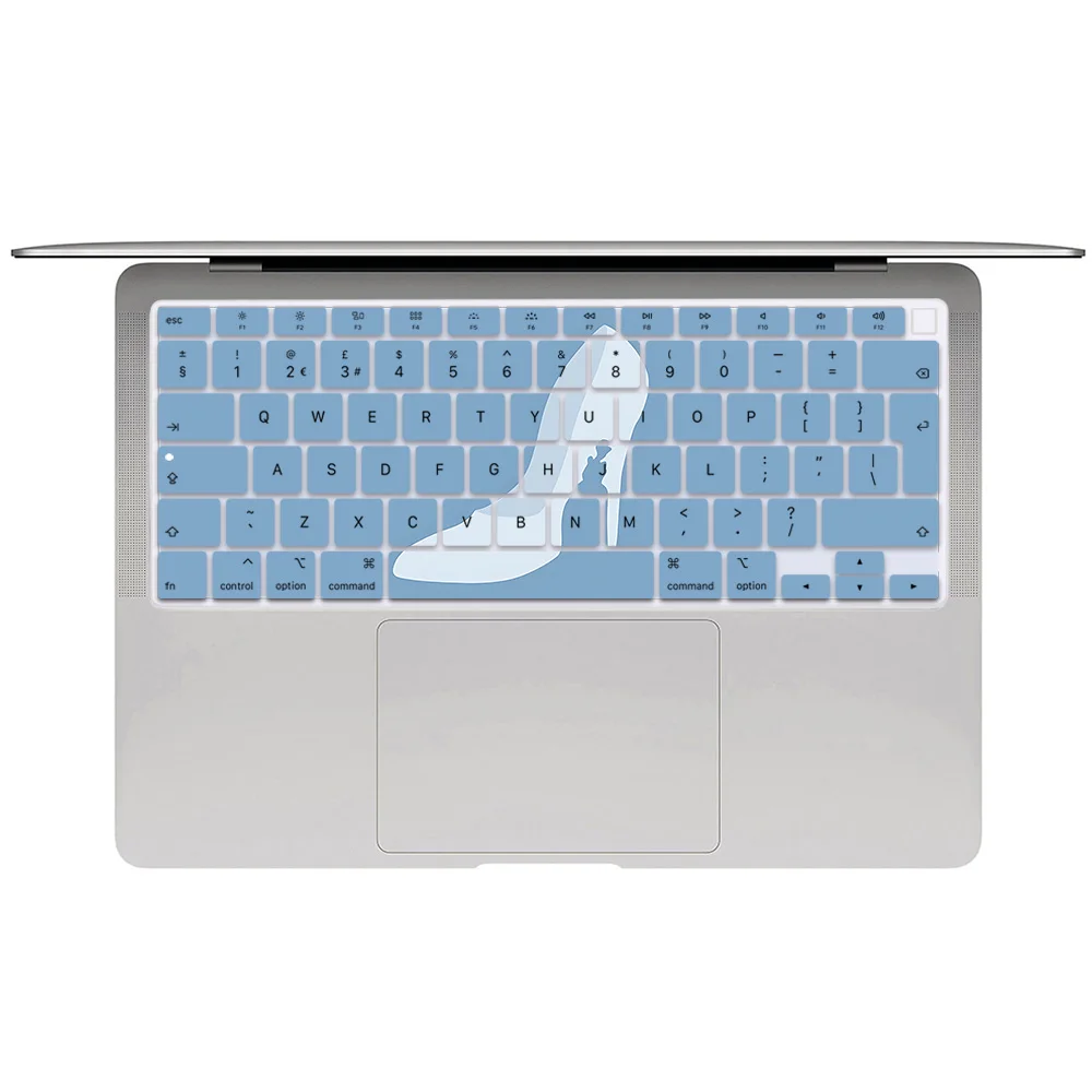 Princess Cinderellas EU Layout Color Print Soft Silicone Keyboard Cover For Macbook 2020 Air A2179 A2337