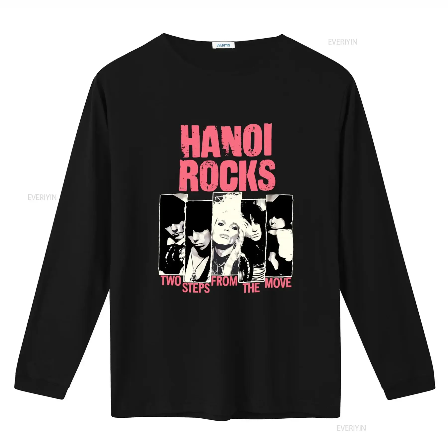 Hanoi Rocks Two Steps From The Move Band Rock Style T Shirt For Fans S 5XL vintage Washed Comfortable Versatile