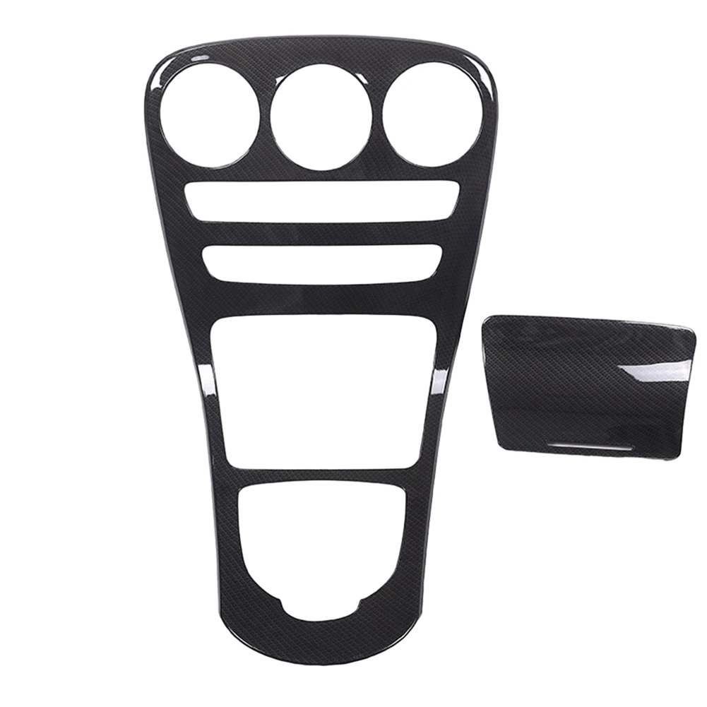 Padrão De Fibra De Carbono Console Center Painel Decoração Capa, Guarnição Adesivo para Mercedes Benz Classe C, W205, C180L, C200, C300