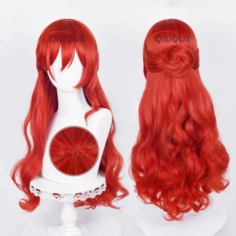 Game Honkai Star Rail Himeko Cosplay Costume Wig High Heel Shoes Sexy Evening Dress For Women UY9998