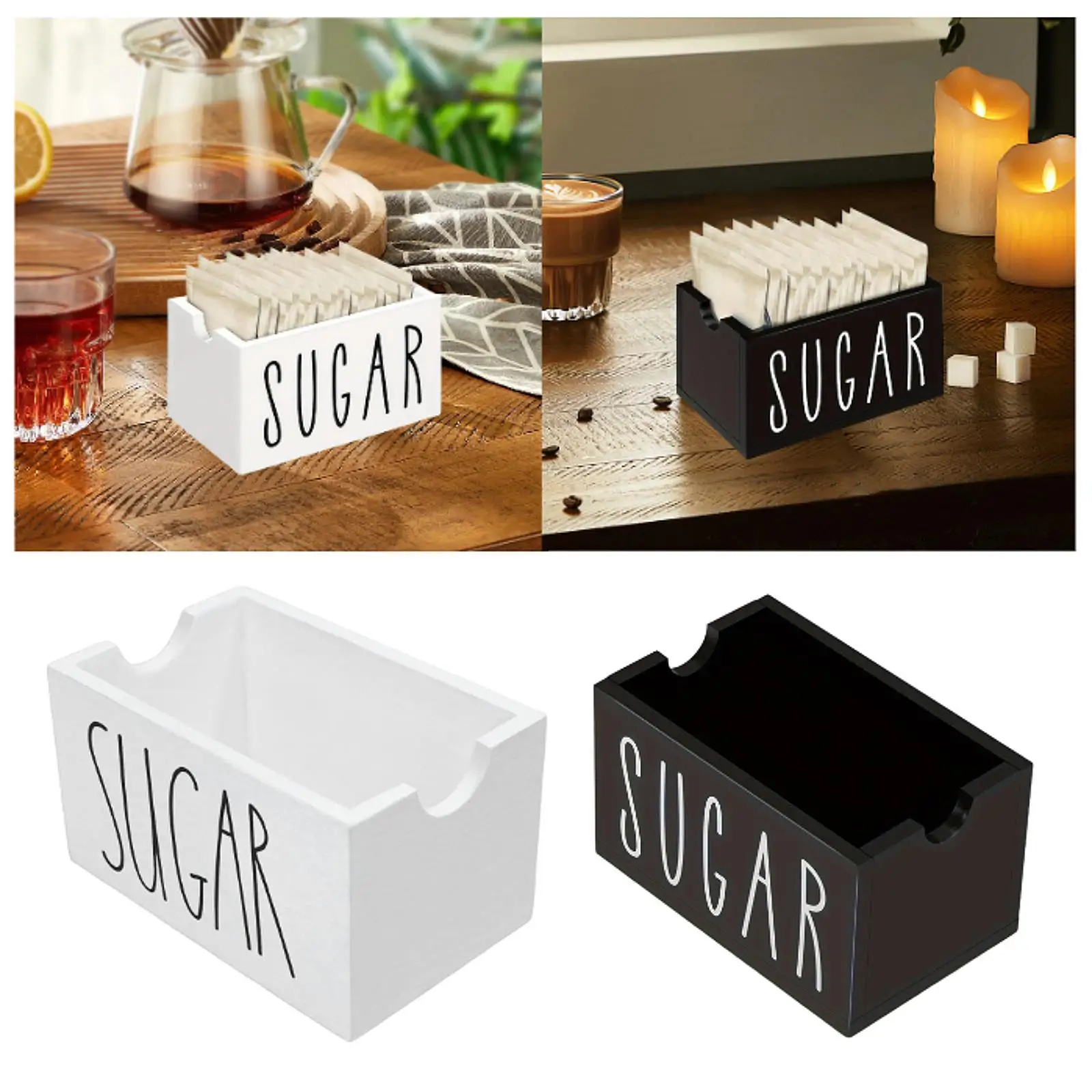 Sugar Packet Holder Versatile Display Sugar Caddies for Kitchen Table Home