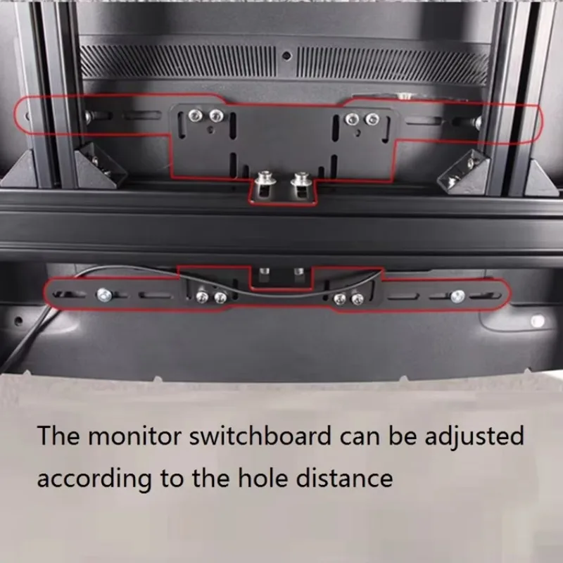 Stable ized Aluminum Profile  Multi Screens Mounts Big TV Bracket Triple Screen Hanger Stands Monitor VESA Mount Stand