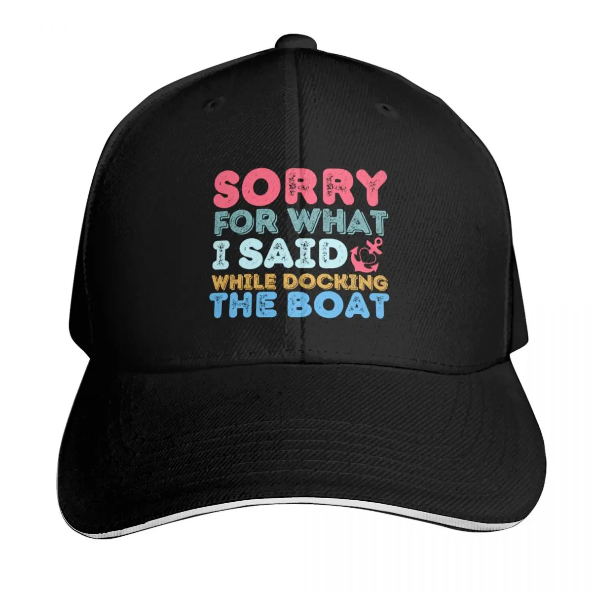 Sorry For What I Said While Docking The Boat | Funny Saying Baseball Cap Men Women Casual Summer Sport Sun Cap
