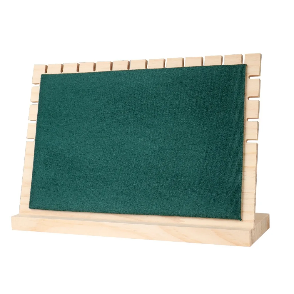 

Solid Wooden Jewelry Display Frame Exquisite Design Support Stand Pendant Necklace Bracelet Rectangle Necklace Holder