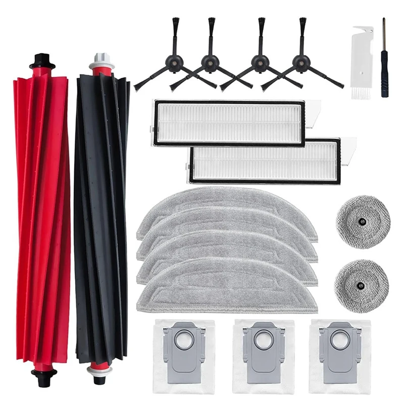 

Accessories For Roborock S8 Maxv Ultra, S8 Max Ultra Robot Vacuum Cleaner Spare Part,Roller Brushes,Cloth,Dust Bags