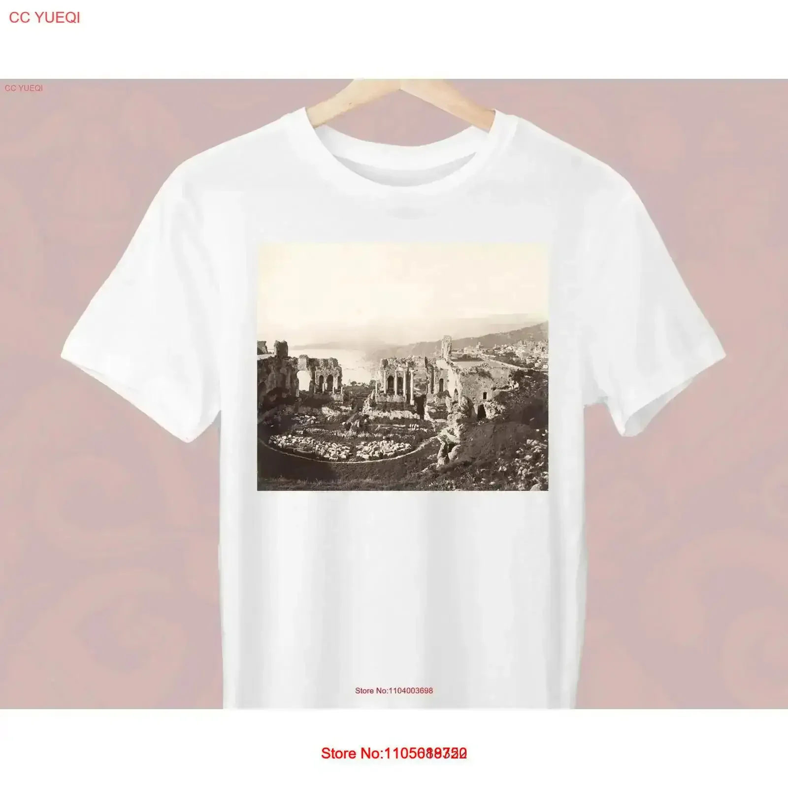 Greek Theatre I Taormina Giuseppe Bruno T Shirt Pictorialism for a Stylish vintage Washed Soft Comfortable homme vintage