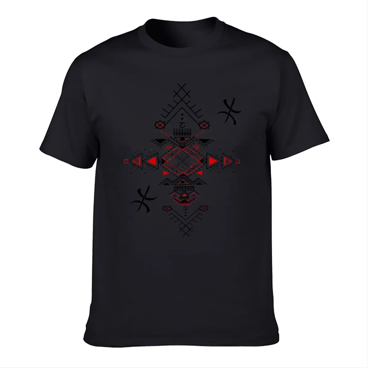 

Amazigh Kabyle Berber patterns T-Shirt Blouse aesthetic clothes men clothes 2024 Hot Sale Men's T-Shirt High Quality 100 Cotton