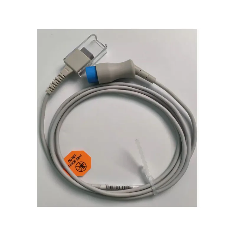 M Series M9500 M900A M8000A M8500 SpO2 Extension Cable 12 Pin Blue Round Convex Groove PN 15-027-0005