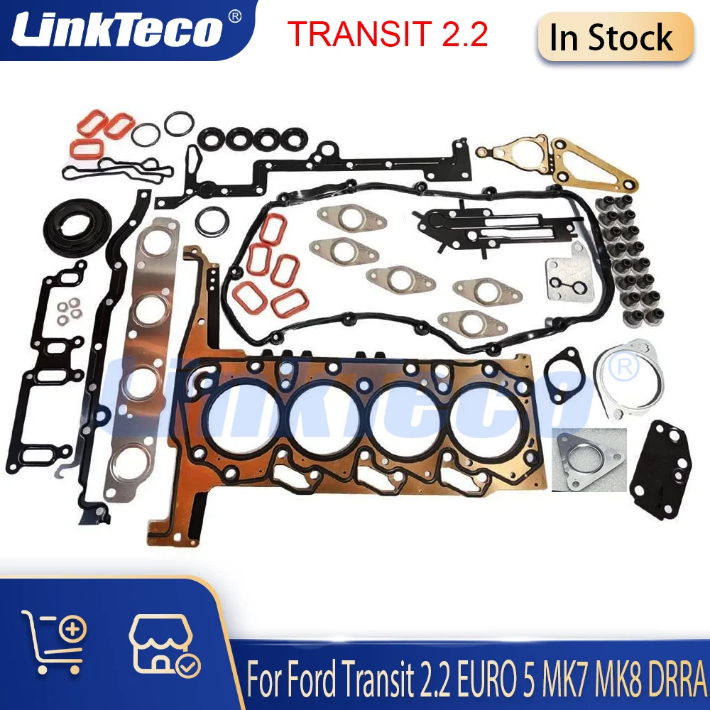 

ENGINE 3 HOLES CYLINDER HEAD GASKET SET FOR 2.2 TDI L Diesel FORD TRANSIT RANGER 2.2D MK7 MK8 BK3Q 6079 AA Euro 5 1776502
