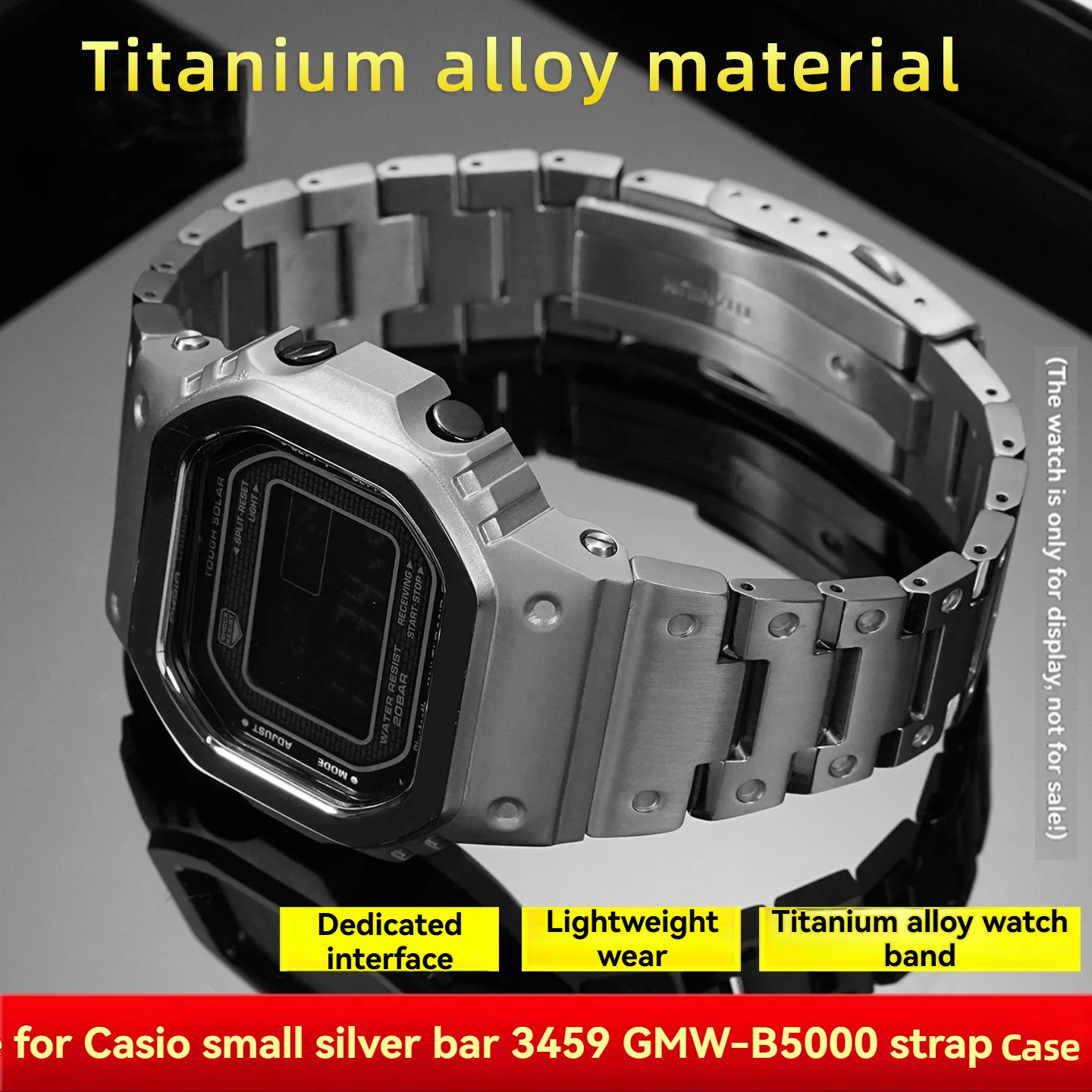 GMW-B5000 комплект модов из титанового сплава, ремешок + чехол для Casio G-SHOCK 3459 GMW-B5000, модификация, набор «сделай сам», детали для часов, аксессуары