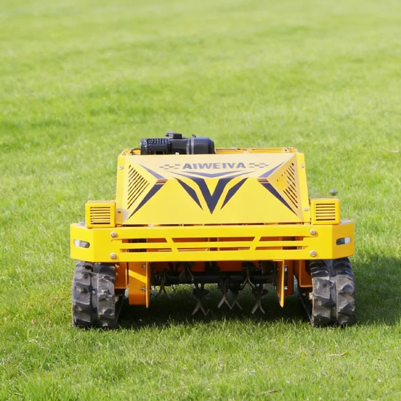

Customized tracked all terrain lawn mower farm remote control weeding and weeding integrated machine