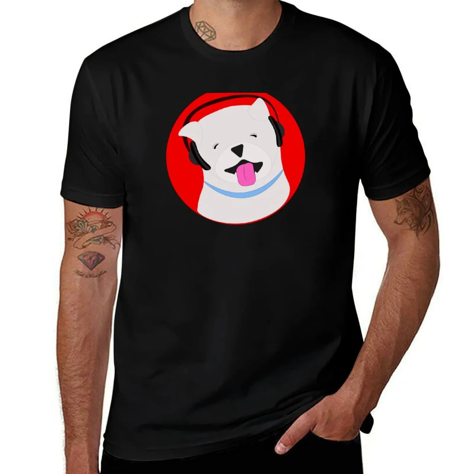 

cute dog wearing headphones T-Shirt cute clothes T-shirts man T-shirts oversize oversized t shirt mens t shirts casual stylish