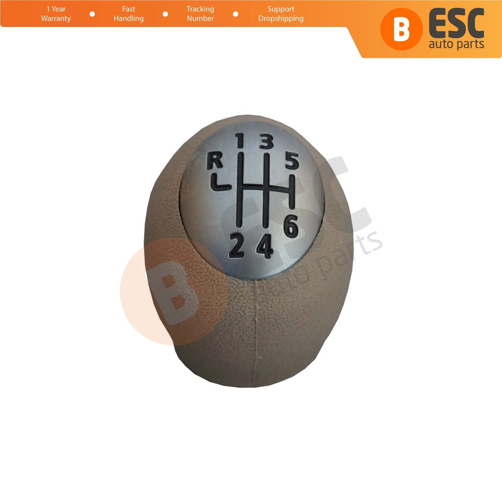 

ESC Auto Parts ESP553 6-Speed Shift Stick Knob 328650024R Chrome Beige For Renault Dacia Nissan Opel Fast Shipment Free Shipment