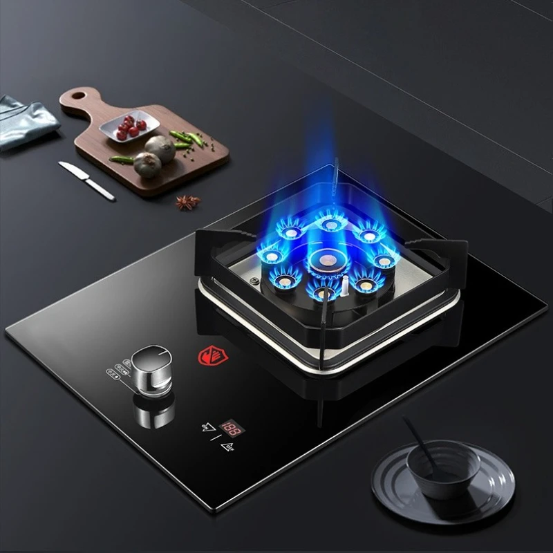 

Household single burner built-in gas stove, energy-efficient high-power natural gas and liquefied gas tabletop stove