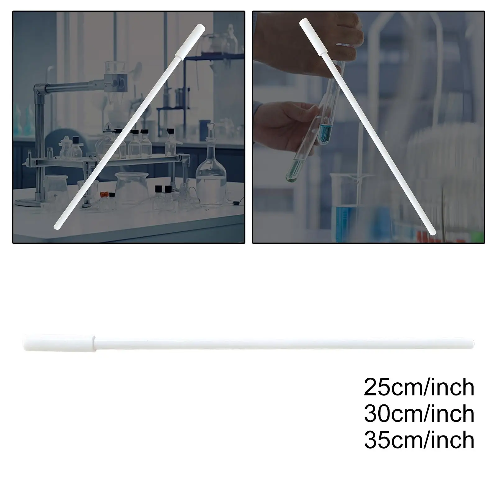Lab Stir Bar Retriever Magnetic Remover Wand with PTFE Recycling Rod for Erlenmeyer Flask Mixer Accessory Tool