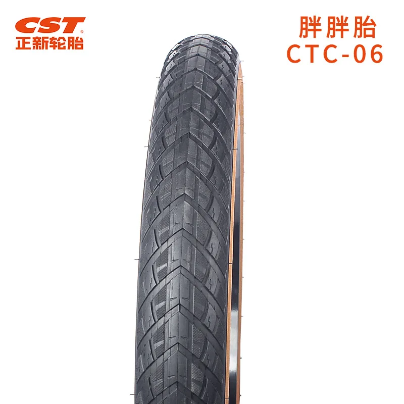 CST BIG BOAT 26*4.0 MTB Bike Tire CTC-06 26X4.8 C1963 Brown Edge 60TPI Cycling Parts 26er Fat Snow Bike Beach Bicycle Tire