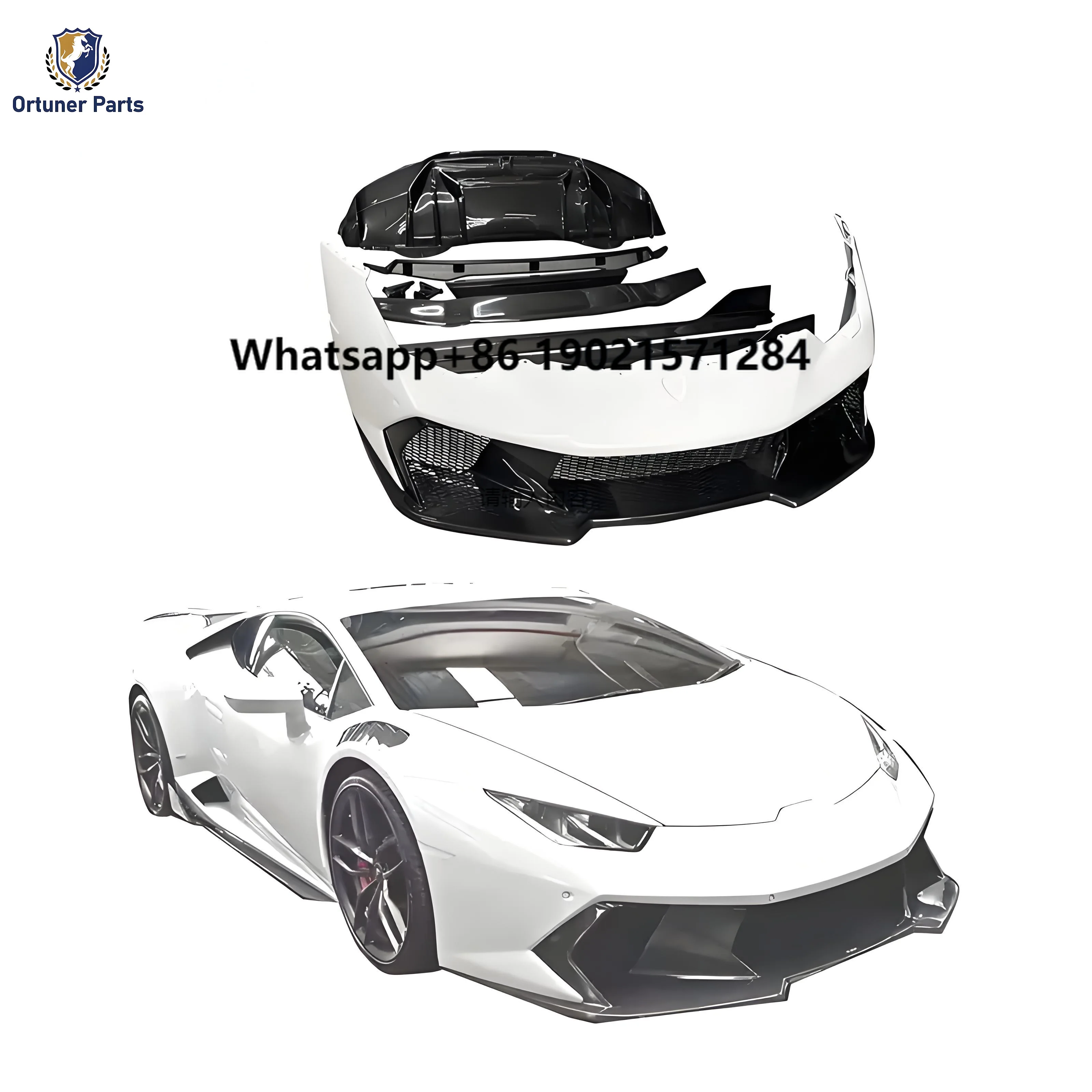 

V Style New Dry Carbon Fiber Body Kit for Lamborghini Huracan LP610-4 LP580 Front Rear Bumper Side Skirts Rear Spoiler Wing