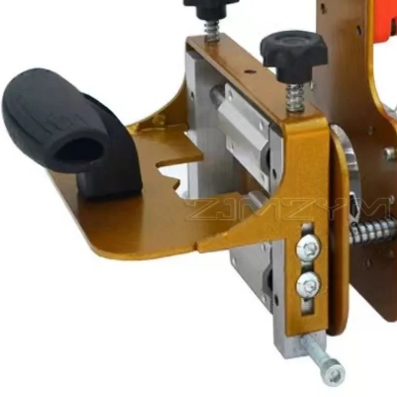 2-in-1 Mortising Jig for 65mm Trimming Machine-Slotting Bracket with Invisible Fasteners Punch Locator Linear Track for Wood